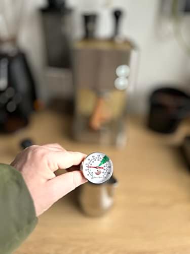 Milk Frother Jug Thermometer for Coffee Machine Milk Frothing Pitcher