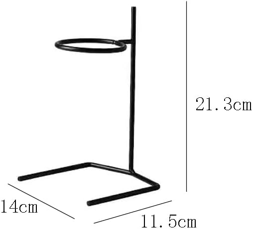 1 Piece Coffee Dripper Stand Spiral Pour Over Coffee Stand Holder Metal Coffee Dripper Holder Pour Over Coffee Dripper Stand Coffee Filter Stand Holder Coffee Pour Stand, Black