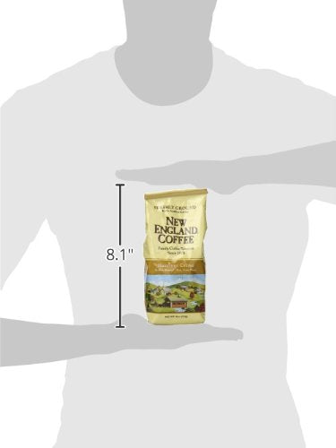 New England Coffee Hazelnut Crème Medium Roast Ground Coffee, 11oz Bag (Pack of 1)