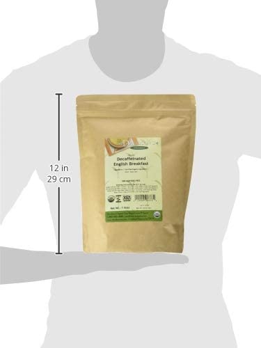 Davidson's Organics, Decaffeinated English Breakfast, Loose Leaf Tea, 16-Ounce Bag