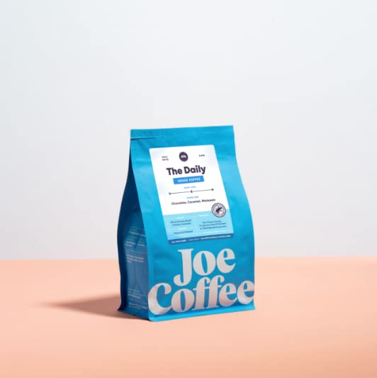 Joe Coffee Company - The Daily Whole Bean Specialty Coffee, 12 oz Bag | NYC Roaster, Rainforest Alliance Certified, Kosher, Climate-Friendly,