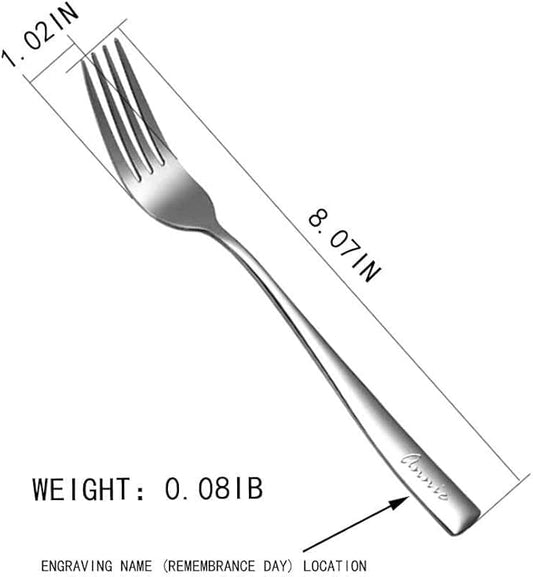 Custom Personalized Engraved Forks - Stainless Steel Unique Gift for Loved Ones