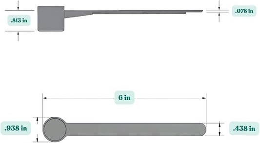 Supplement and Supply 6.5 mL (6.5 CC) Long Handle Scoop for Coffee, Protein Powder, Pet Food, Spices, Grains, Dry Goods – Food-Grade BPA-Free Plastic Measuring Spoon (Pack of 25)