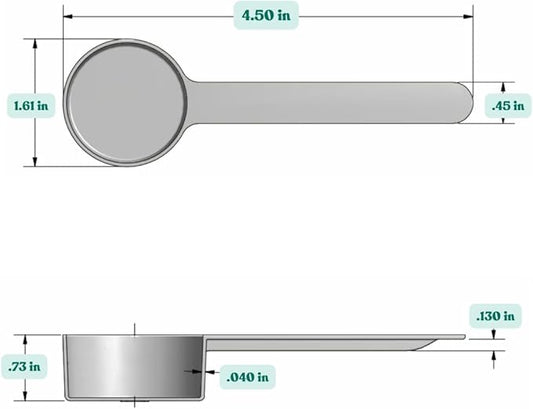 Supplement and Supply 4 Tsp (20 mL) Long Handle Scoop for Coffee, Protein Powder, Pet Food, Spices, Grains, Dry Goods – Food-Grade BPA-Free Plastic Measuring Spoon (Pack of 5)