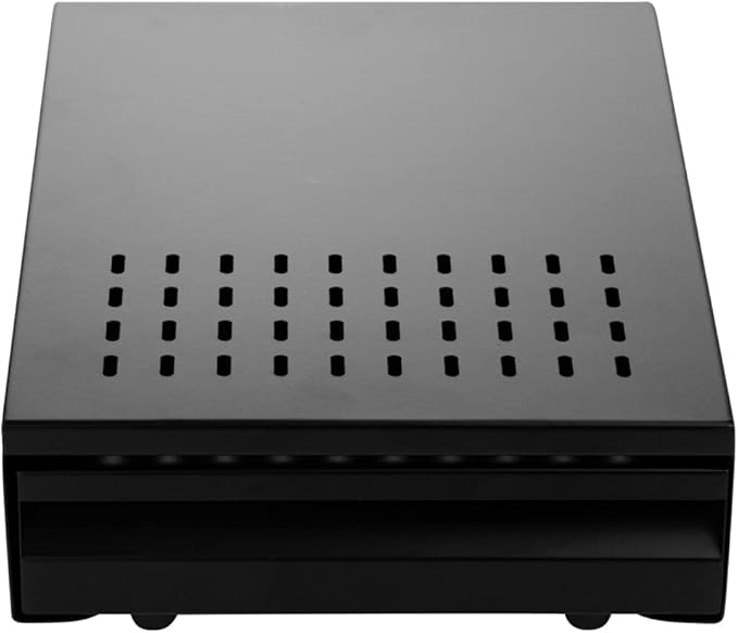 Restaurantware Restpresso 13.5 x 9.75 x 3.75 Inch Espresso Knock Box 1 Vented Coffee Knock Box - Detachable Drawer Silicone Knock Bar Black Stainless Steel Coffee Grounds Knock Box Durable