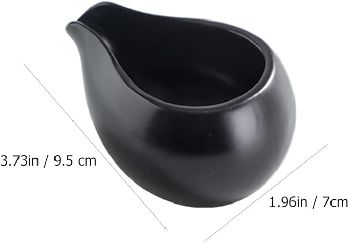 HANABASS Ceramic Milk Jugs Set of 4 Small Porcelain Creamer Pitchers for Coffee Tea Sauce and Salad Dressing Lightweight Portable Kitchen Cups for Dining Entertaining