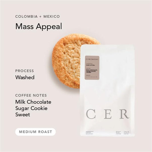 Ceremony Coffee Roasters - Espresso Variety Pack - Specialty Whole Bean Coffee Mass Appeal & Destroyer Espresso Blends- 2x12oz Bags (Whole Bean)