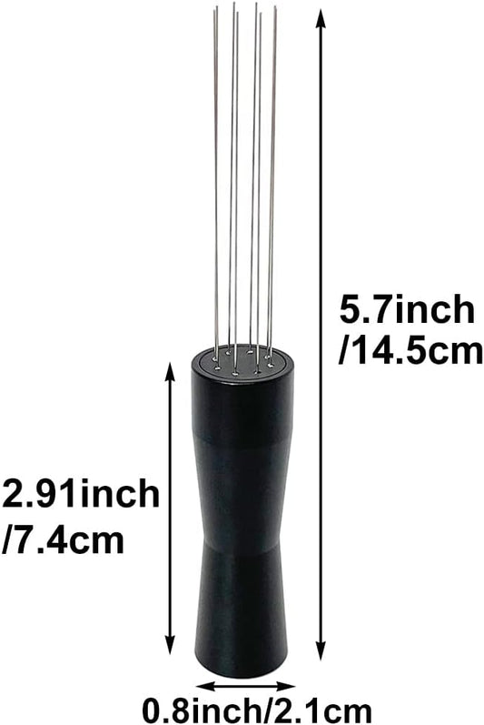 Espresso Coffee Stirrer, Needle Coffee Tamper Distributor Hand Stirrer Tool for Coffee Powder Stirring Distribution Barista WDT Tool Stainless Steel Mini Whisk Espresso Tools
