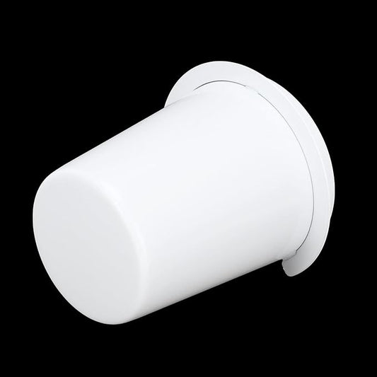 Zerodis Stainless Steel Dosing Cup, 58mm Diameter, Suitable for Coffee Machines, Coffee Powder Dispenser Tool for Home, Cafes and Milk Tea Shops (58mm White)