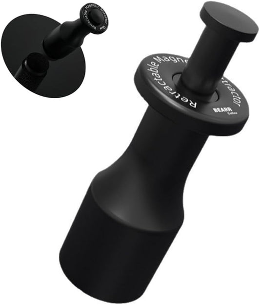 Magnetic Suction Coffee Puck Screen Removal Tool Aluminum Alloy Espresso Machine Accessory Compatible with Magnetic Stainless Steel Puck Screen Black