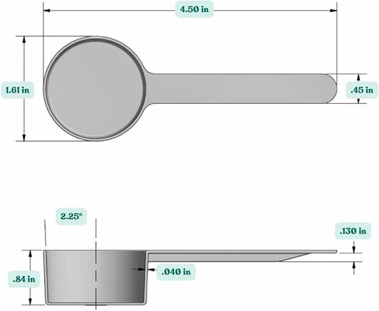 Supplement and Supply 1.5 Tbsp (23 mL) Long Handle Scoop for Coffee, Protein Powder, Pet Food, Spices, Grains, Dry Goods – Food-Grade BPA-Free Plastic Measuring Spoon (Pack of 100)