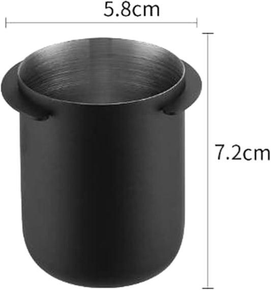 Noteflora Stainless Steel Espresso Dosing Cup 58Mm Coffee Measuring Jug Compatible With For Breville Dual Boiler Oracle Touch Flair 58 Rocket (Black)