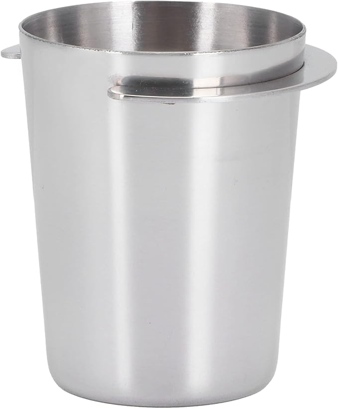 Haosie 51mm Dosing Cup, Stainless Steel Coffee Powder Dosing Cup, Mug Coffee Powder Feeder Part for Espresso Machine