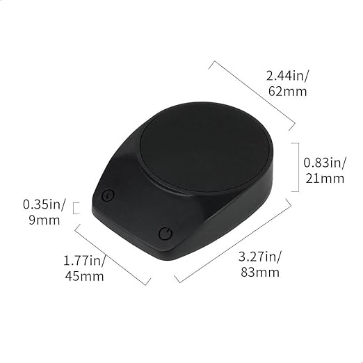 watchget Espresso Scale - 0.1g High Precision Measurement & Timer, Palm-Sized Portable Type-C Rechargeable Scale, Ideal for Espresso Extraction, Coffee Scale, Kitchen Scale, Suitable for Travel, Black