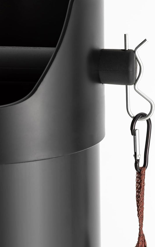 Knock Box for Coffee Grounds, Commercial Knock Box for Espresso Coffee Grounds, Floor Standing Knock Box, Espresso Knock Box Set with Towel and Garbage Bags for Barista and Home Use, Coffee, Bar