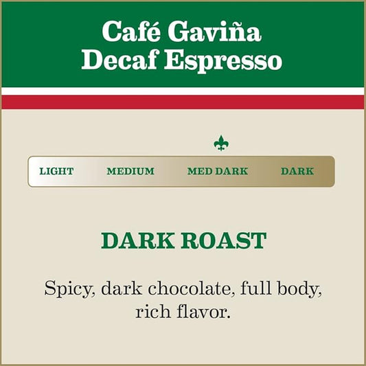 Café Gaviña Decaf Espresso Roast, Extra Fine Ground, 100% Arabica, Dark Roast, 3 x 10 oz Cans