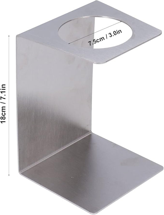 Lybunair Drip Coffee Holder, Pour Over Coffee Stand, Lightweight Metal Dripper Holder for Home and Cafe Use (Silver)