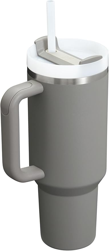 STANLEY Quencher H2.0 Tumbler with Handle and Straw 40 oz | Flowstate 3-Position Lid | Cup Holder Compatible for Travel | Insulated Stainless Steel Cup | BPA-Free | Stone
