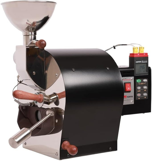 KALDI Fortis Coffee Roaster (Direct Flame Type, Dual Data Logger Thermometer)
