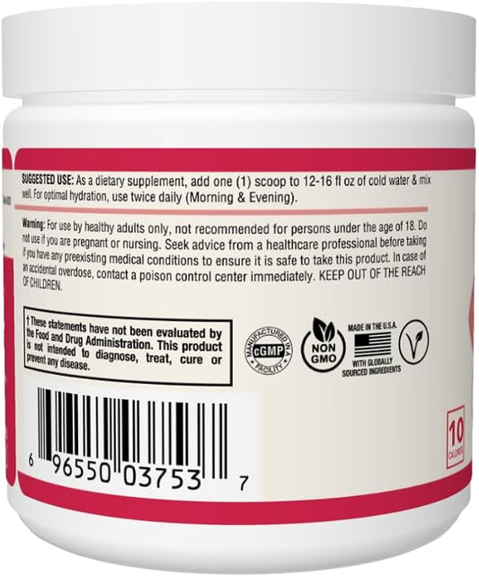 Grow Young Fitness Hydration Powder - Raspberry Lemonade, Premium Electrolyte Mix for Proactive Hydration, Vitamins and Sugar Free (1 Pack, 30 Servings)