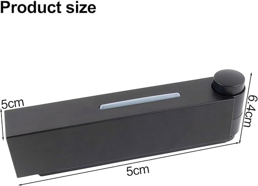 Wall Mounted Dispenser With Multiple Chambers Bathroom Soap Pump Container For Shampoo Shower Gel Conditioner Storage With Large Capacity 400Ml Transparent Window(Black Single)