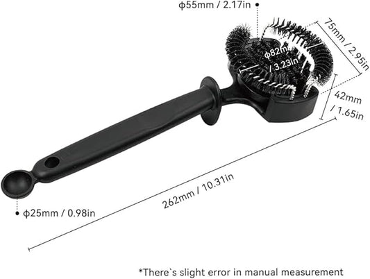 watchget Espresso Coffee Machine Cleaning Brush Espresso Group Head Cleaning Brush Detachable 360°Nylon Bristles Espresso Machine Cleaning Tool V2 58mm