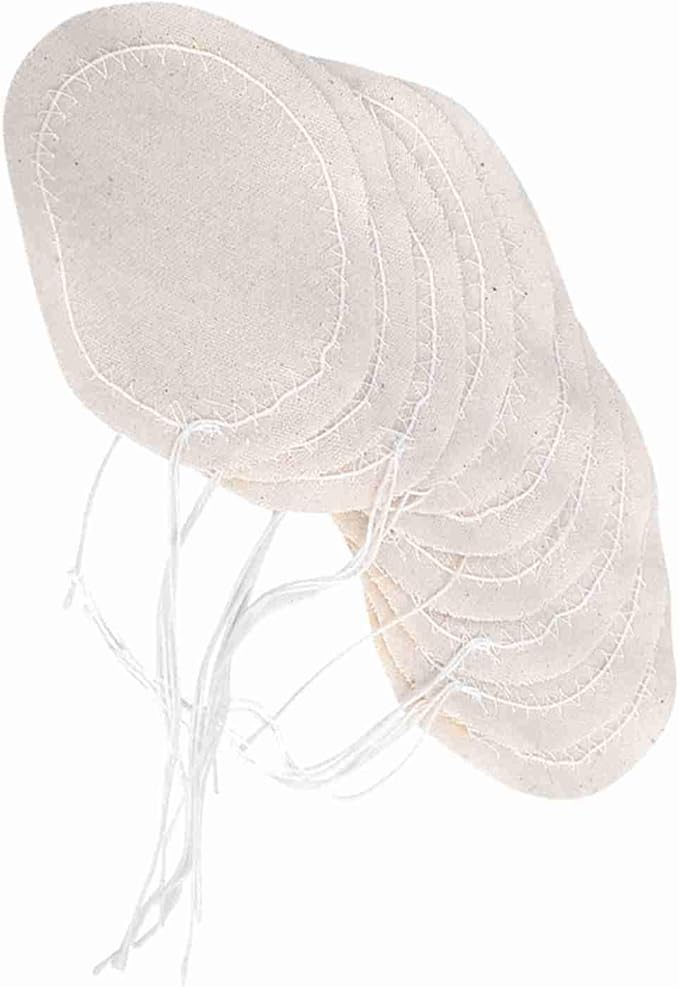 Sunicon Cloth Coffee Filter, 10pcs Coffee Syphon Cloth Replacement Filter, Vacuum Pot Filters Indispensable Cotton Coffee Syphon Replacement Filter Net for Syphon Coffee Maker