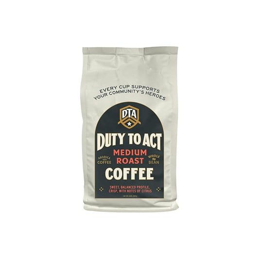 Duty to Act Medium Roast & Dark Roast Whole Bean Coffee, 2 lb. (Variety Pack)