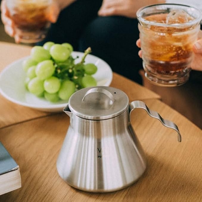 Hario Outdoor V60 Metal Coffee Server, 500ml Silver