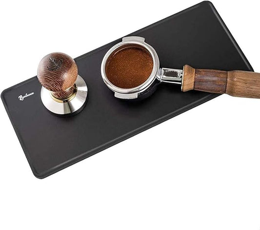 Yolococa Tamper Mat Espresso Tamping Mat Food Grade Non-Slip Coffee Pad Tamp Station Espresso Accessory, 5 Inch X 12 Inch