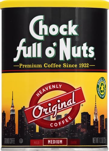 Chock Full o'Nuts Original, Coffee, 11.3 OZ (Pack of 4)