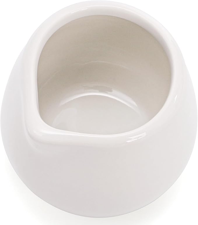 Dicunoy 12 PCS Mini Ceramic Creamers, 3 OZ Small Creamer Pitchers, White Little Individual Creamers Dispenser for Milk, Tea, Coffee, Syrup, Butter, Sauces, Restaurant, Dinner Party, MicrowaveSafe