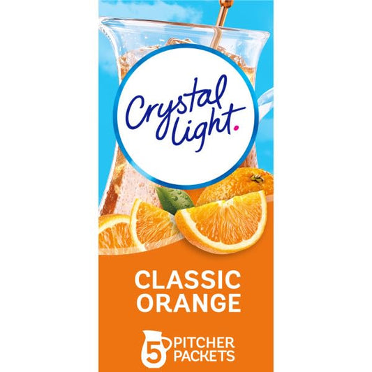 Crystal Light Classic Orange, Cherry Pomegranate, Raspberry Green Tea, Raspberry Iced Tea Variety Pack Drink Mix (Variety Pack)