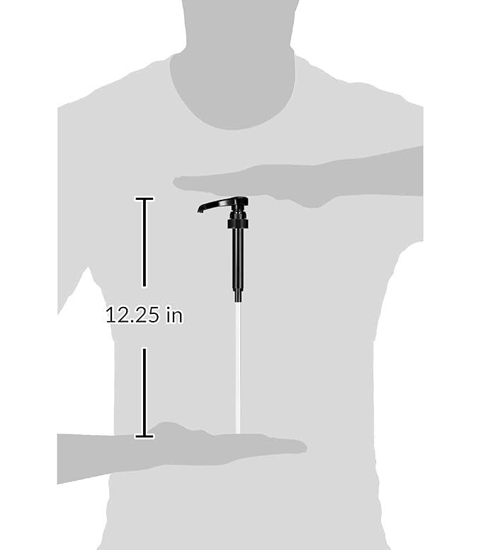 2-Pack Black Coffee Syrup Pump Dispenser – Fits 750ml Syrup Bottles – Reusable Pump for Flavored Coffee, Tea, Beverages