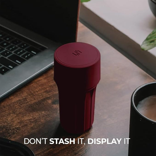 Staze Air Tight Smell Proof Container (148ml) – Vacuum Seal Stash Jar -Waterproof Food Storage Canister, Portable Small Smell Proof Jar for Coffee, Herb, Spice & Gummies - (VISTA TRIO)