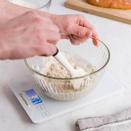 Brod & Taylor High Capacity Baking & Kitchen Scale (Weighs up to 33lbs/15kg of Ingredients), 1-Gram Precision, Five Unit Options, 5-Minute Display, Batteries Included