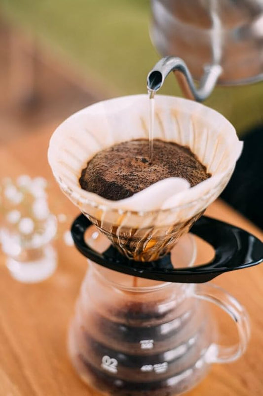 Hario V60 Glass Coffee Dripper, Size 02, Black