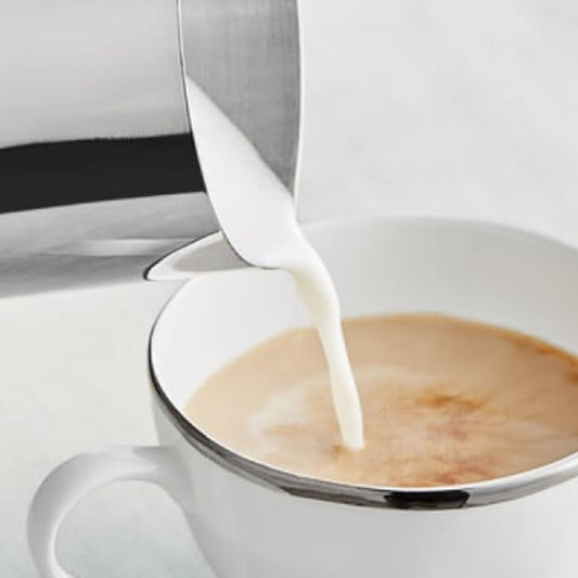 TrueCraftware- 40 oz Stainless Steel Espresso Milk Steaming Pitcher with Measuring Scale- Steaming Pitcher Coffee Bar Cappuccino Barista Tools Milk Jug Steamer Frother Cup