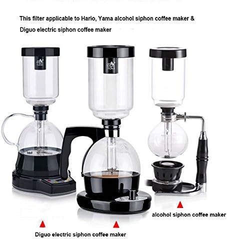 Diguo Permanent Coffee Filter for All Hario Siphon Coffee Maker and Other Syphon Coffee Maker Model:1889A (White)
