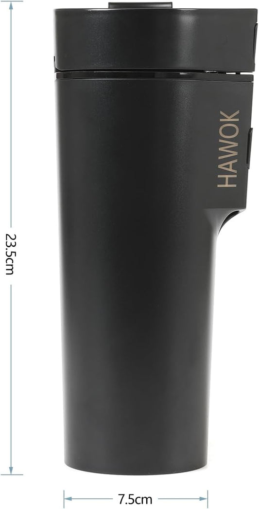 HAWOK Prtable Coffee Maker 12V Travel Espresso Machine, Single Cup 8 oz