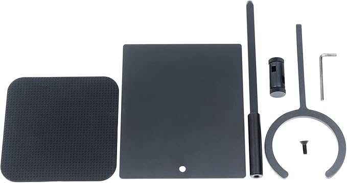 Poggyyi Pour Over Coffee Maker Stand, Detachable Universal Coffee Stand, Portable Espresso Machine Metal Dripper Stand Suitable for Coffee Grinder Stand Easy to Carry Office, Home, Camping, Black