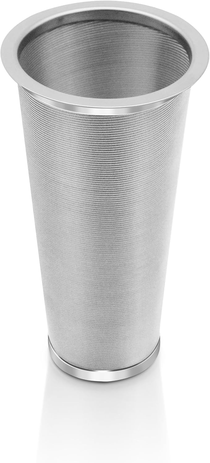 Cold Brew Coffee Filter for Wide Mouth Mason Jar, 304 Stainless Steel Filter Ultra Fine Mesh for Cold Brew, Iced Coffee and Iced Tea 1 Quart Wide Mouth Mason Jars