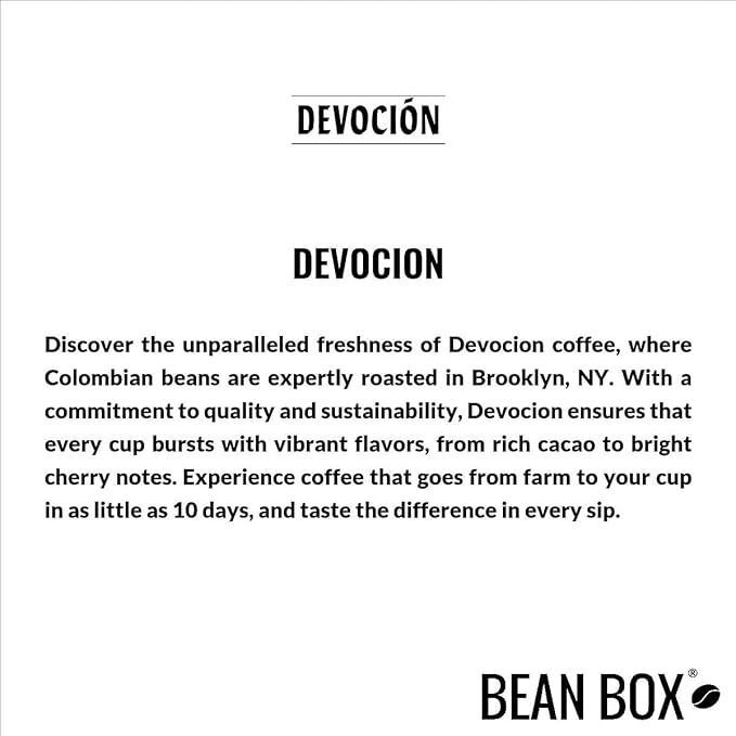 Bean Box Sampler - Roasted by Devocion, 3-Pack, Freshly Ground Coffee, Gourmet Coffee