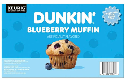 Dunkin’ Blueberry Muffin Coffee K-Cup Pods 54 Count – Medium Roast, Limited Edition