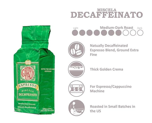 Grande Italia Miscela Decaffeinato Ground 10oz.