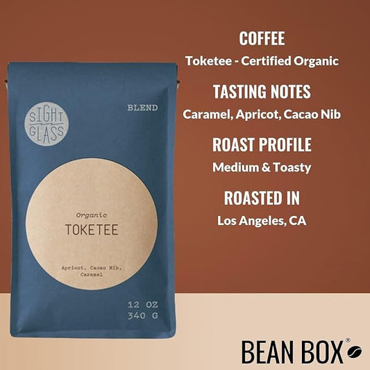 Toketee - Certified Organic - Roasted by Sightglass Coffee - Whole Bean Coffee - 12 Ounce Bag