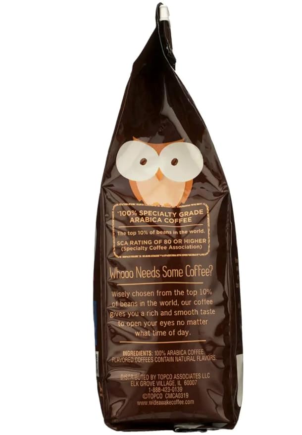 Wide Awake Coffee French Vanilla Ground Coffee, 12 Ounce