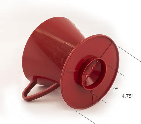 Fino Pour-Over Coffee Brewing Filter Cone, Number 2-Size, Red, Brews 2 to 6-Cups, Set of 2