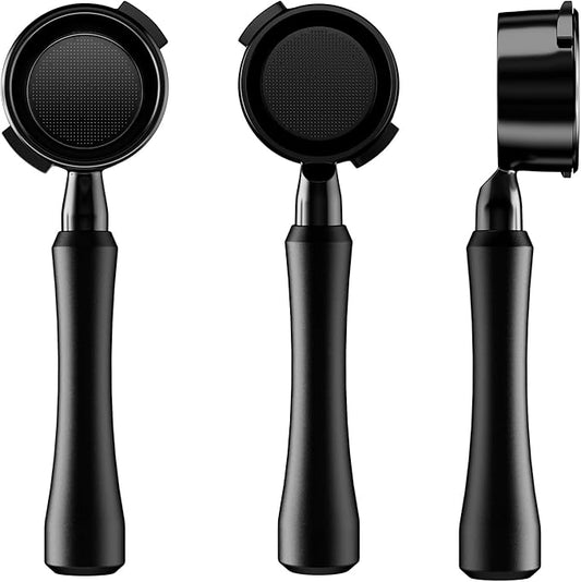 MHW-3BOMBER 58mm Bottomless Portafilter Fits Gaggia Espresso Coffee Machines, 2 Ears Flat Naked Portafilter with Precision Filter Basket, Full Metal Body, Astra Collection BP7036G-OS