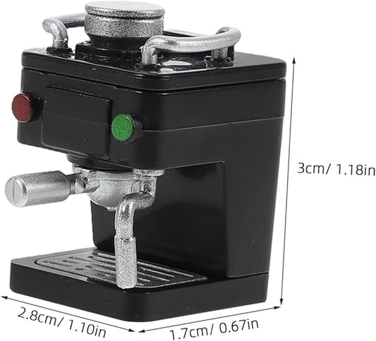 TOYANDONA Dollhouse Coffee Maker - Realistic Miniature Espresso Machine Dollhouse Accessories for Doll House Kitchen Coffee Shop Decorations